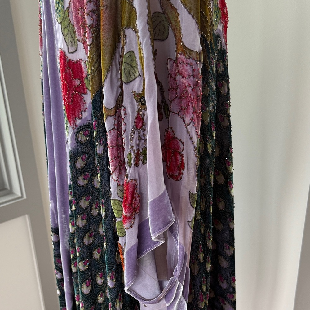 Floral Kimono with Fringe - Picture 10 of 14